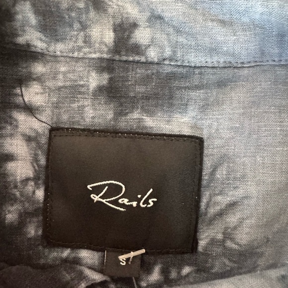 Rails Men’s Carson Midnight Tie Dyed Top Small - Picture 3 of 4